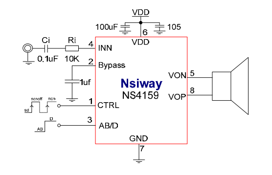NS4159 Typical Application