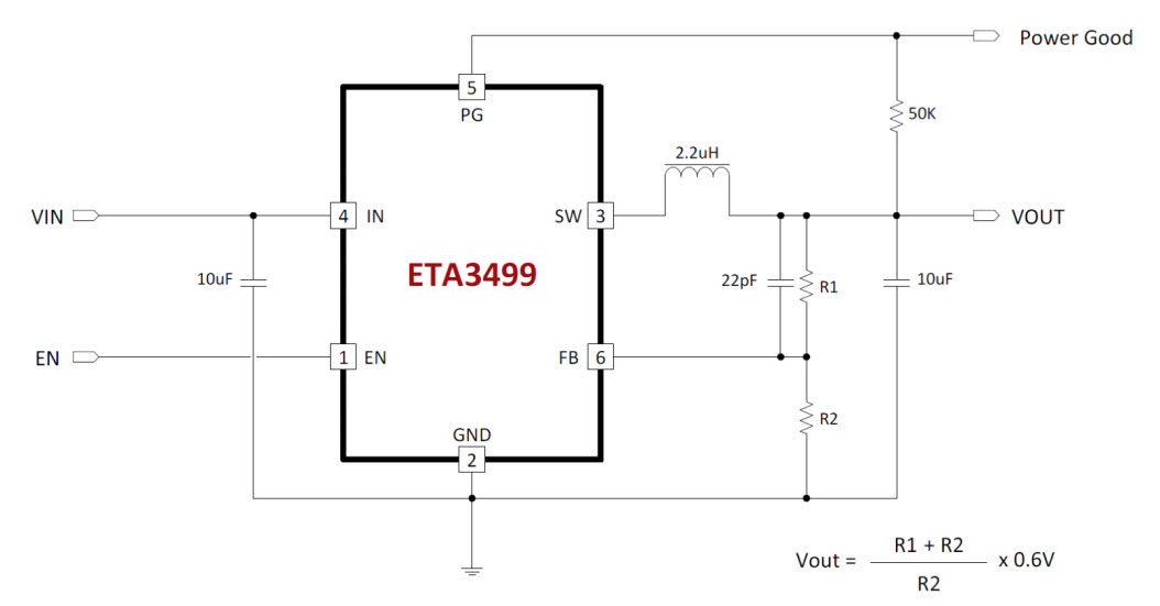 ETA3499S2Gs Typical Applications